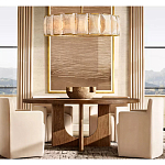 Люстра круглая Д80 см с абажуром из прямоугольных панелей Calling to Shine варинант исполнения - 1 | Loft Concept в Казани