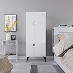 Комод белый с 4-мя дверцами на металлических ножках SPARK MULTIPURPOSE CABINET WHITE варинант исполнения - 1 | Loft Concept в Казани