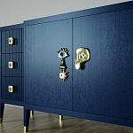 Большой Комод-буфет Elsa Dreams Blue с ящиками варинант исполнения - 2 | Loft Concept в Казани