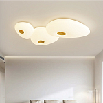 Потолочный светильник с тремя овальными матовыми плафонами TRIDalmen варинант исполнения - 1 | Loft Concept в Казани