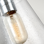 Бра с плафоном в форме колокола из прозрачного стекла с пузырьками Feiss варинант исполнения - 5 | Loft Concept в Казани