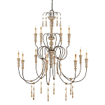 Люстра с состаренными резными элементами Big Graceful Profile варинант исполнения - 4 | Loft Concept в Казани