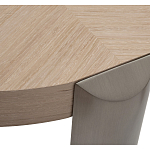 Столик журнальный круглый со светлым шпоном Light Veneer Table варинант исполнения - 2 | Loft Concept в Казани