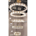 Многоярусная Люстра Elizabeth Золото Вертикальная композиция из пяти хрустальных светильников варинант исполнения - 2 | Loft Concept в Казани