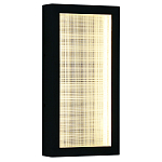 Светодиодное прямоугольное бра из металла черного цвета Lattice Lux варинант исполнения - 1 | Loft Concept в Казани