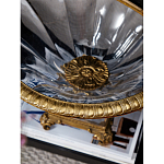 Чаша из прозрачного стекла с бронзовым рельефным ободком Eden Garden варинант исполнения - 4 | Loft Concept в Казани