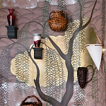 Обои ручная роспись Willow & Waves Original colourway on Edo painted Xuan paper with antiquing варинант исполнения - 1 | Loft Concept в Казани