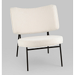 Мини-кресло District Lounge букле белый варинант исполнения - 1 | Loft Concept в Казани