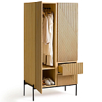 Шкаф с геометрическим рисунком на дверцах Anders Light Wood варинант исполнения - 4 | Loft Concept в Казани