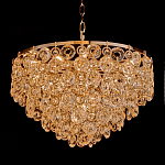 Люстра каскадная с подвесками в форме колец Galaxy of Light варинант исполнения - 1 | Loft Concept в Казани