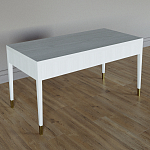 Письменный стол Elsa Dreams White Шпон дерево с двумя ящиками варинант исполнения - 5 | Loft Concept в Казани