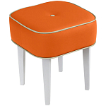 Квадратный мягкий пуф на белых ножках Winton Pouf Square варинант исполнения - 7 | Loft Concept в Казани