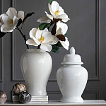 Ваза белая с крышкой однотонная Chinoiserie Ceramics варинант исполнения - 5 | Loft Concept в Казани