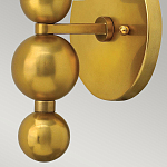 Бра с белым матовым стеклянным плафоном и тремя декоративными шарами Hinkley варинант исполнения - 8 | Loft Concept в Казани