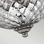 Потолочный светильник с чашеобразным плафоном из толстого волнообразного стекла и широким узорчатым основанием Hinkley варинант исполнения - 7 | Loft Concept в Казани