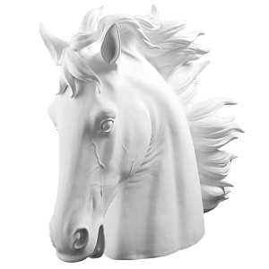 Статуэтка Horse Head Bisc. White