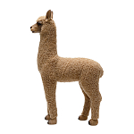 Декоративная статуя с мягкой шерстью Brown Alpaca варинант исполнения - 2 | Loft Concept в Казани