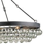 Люстра большая овальная с подвесными стеклянными элементами Impressive Profile варинант исполнения - 1 | Loft Concept в Казани