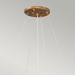 Люстра подвесная золотого цвета с металлическим сетчатым основанием и стеклянными каплевидными подвесками Hinkley варинант исполнения - 11 | Loft Concept в Казани