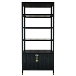 Стеллаж со стеклянными полками Elsa Dreams Black варинант исполнения - 7 | Loft Concept в Казани