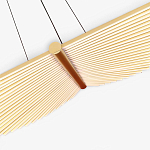 Люстра в виде распахнутых крыльев из тонких металлических планок Flight of Freedom варинант исполнения - 5 | Loft Concept в Казани