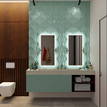 Гипсовая 3D панель с принтографией PM-24 варинант исполнения - 1 | Loft Concept в Казани