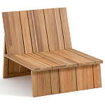 Уличное кресло из массива акации Trivett Wooden Chair варинант исполнения - 5 | Loft Concept в Казани