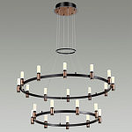 Люстра подвесная с двумя круглыми ярусами и цилиндрическими плафонами Arnaut Light варинант исполнения - 3 | Loft Concept в Казани