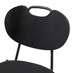 Стул с мягким сиденьем черный Stool Loft Black варинант исполнения - 6 | Loft Concept в Казани