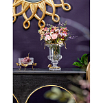 Чаша из прозрачного стекла на бронзовых ножках в виде стрекоз Eden Garden варинант исполнения - 3 | Loft Concept в Казани