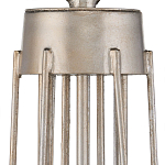 Люстра серебряного цвета с изогнутыми элементами каркаса Twisted Iron Chandelier варинант исполнения - 3 | Loft Concept в Казани