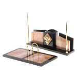 Настольный письменный набор из розового мрамора Marble Accessory варинант исполнения - 2 | Loft Concept в Казани