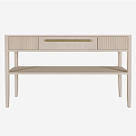 Дизайнерская Консоль с полкой и ящиком Primo Светлый дуб варинант исполнения - 7 | Loft Concept в Казани