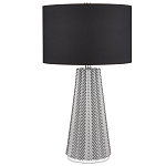 Настольная лампа с черно-белым узором Wavy Stripes варинант исполнения - 2 | Loft Concept в Казани