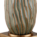 Настольная лампа с фактурным корпусом и тканевым абажуром Smooth Peaks варинант исполнения - 1 | Loft Concept в Казани