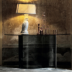 Консоль дымчатого цвета с изогнутым основанием Arabesque варинант исполнения - 3 | Loft Concept в Казани