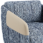 Дизайнерское Кресло William с кожаными подлокотниками  варинант исполнения - 3 | Loft Concept в Казани