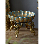 Чаша с орнаментом на бронзовых ножках в виде ангелов Eden Garden варинант исполнения - 5 | Loft Concept в Казани