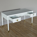 Письменный стол Elsa Dreams White Шпон дерево с двумя ящиками варинант исполнения - 3 | Loft Concept в Казани