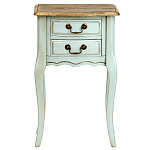 Прикроватная тумба из массива березы светло-бирюзовая Montmartre Provence Bedside Table варинант исполнения - 2 | Loft Concept в Казани