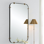 Зеркало настенное в черной металлической раме Mirror Cardinal варинант исполнения - 4 | Loft Concept в Казани