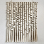 Панно на стену из хлопковых нитей White Morse Wall Hanging  варинант исполнения - 4 | Loft Concept в Казани