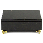 Шкатулка из натурального камня змеевик чёрного цвета Stone Casket варинант исполнения - 2 | Loft Concept в Казани