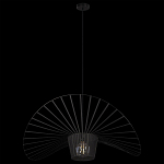 Подвесной светильник чёрного цвета с металлическим каркасом в форме веера Friture Vertigo Pendant варинант исполнения - 4 | Loft Concept в Казани
