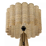 Торшер с плетеным абажуром на основании в виде треноги Lamp with Wicker Lampshade варинант исполнения - 3 | Loft Concept в Казани