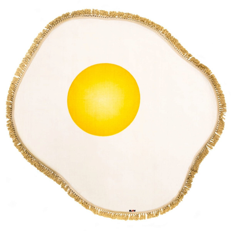 Ковер Seletti Rug Egg Желтый Белый в Казани | Loft Concept 