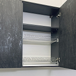 Угловой кухонный гарнитур Жемчужный белый Серый Clarke Kitchen Set White Grey варинант исполнения - 10 | Loft Concept в Казани