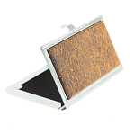 Визитница карманная металлическая с накладкой из натурального камня Яшма Stone Business Card Holders варинант исполнения - 2 | Loft Concept в Казани