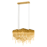 Люстра подвесная с металлическими цепочками и изогнутыми металлическими дугами 72 см Atlantis Chain варинант исполнения - 12 | Loft Concept в Казани