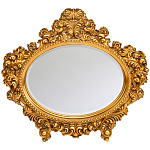 Зеркало настенное золотое с ажурным резным орнаментом Classic Ornament Mirror варинант исполнения - 1 | Loft Concept в Казани